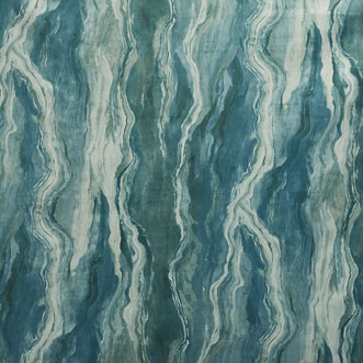 Lava, Teal - Fabric Only